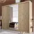 Ionia 3-Door Wardrobe with Mirror - San Remo Oak, Wood