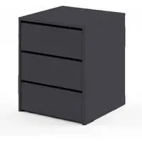 Ionia 3 Drawer Chest - Matt Black