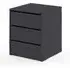 Ionia 3 Drawer Chest - Matt Black