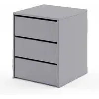 Ionia 3 Drawer Chest - Matt Grey