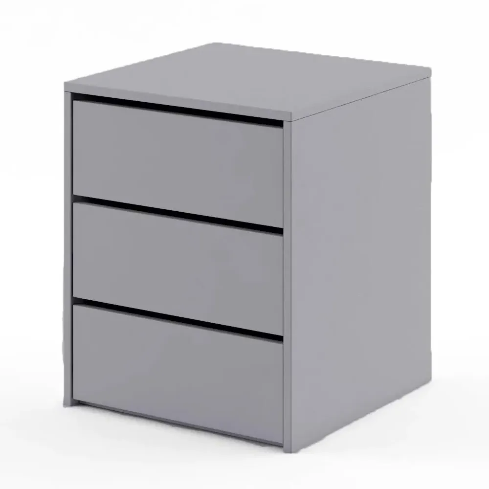 Ionia 3 Drawer Chest - Matt Grey
