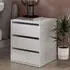Ionia 3 Drawer Chest - Matt White