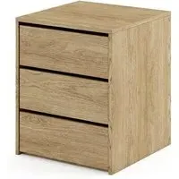Ionia 3 Drawer Chest - Shetland Oak