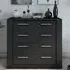 Ionia 4 Drawer Chest - Matt Black