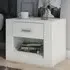 Ionia Bedside Cabinet with 1 Drawer - Matt White