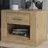 Ionia Bedside Cabinet with 1 Drawer - Shetland Oak