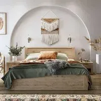 Ionia Double Bed Frame - San Remo Oak