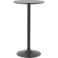 Ionia Round Bar Table - Black Ash, Wood