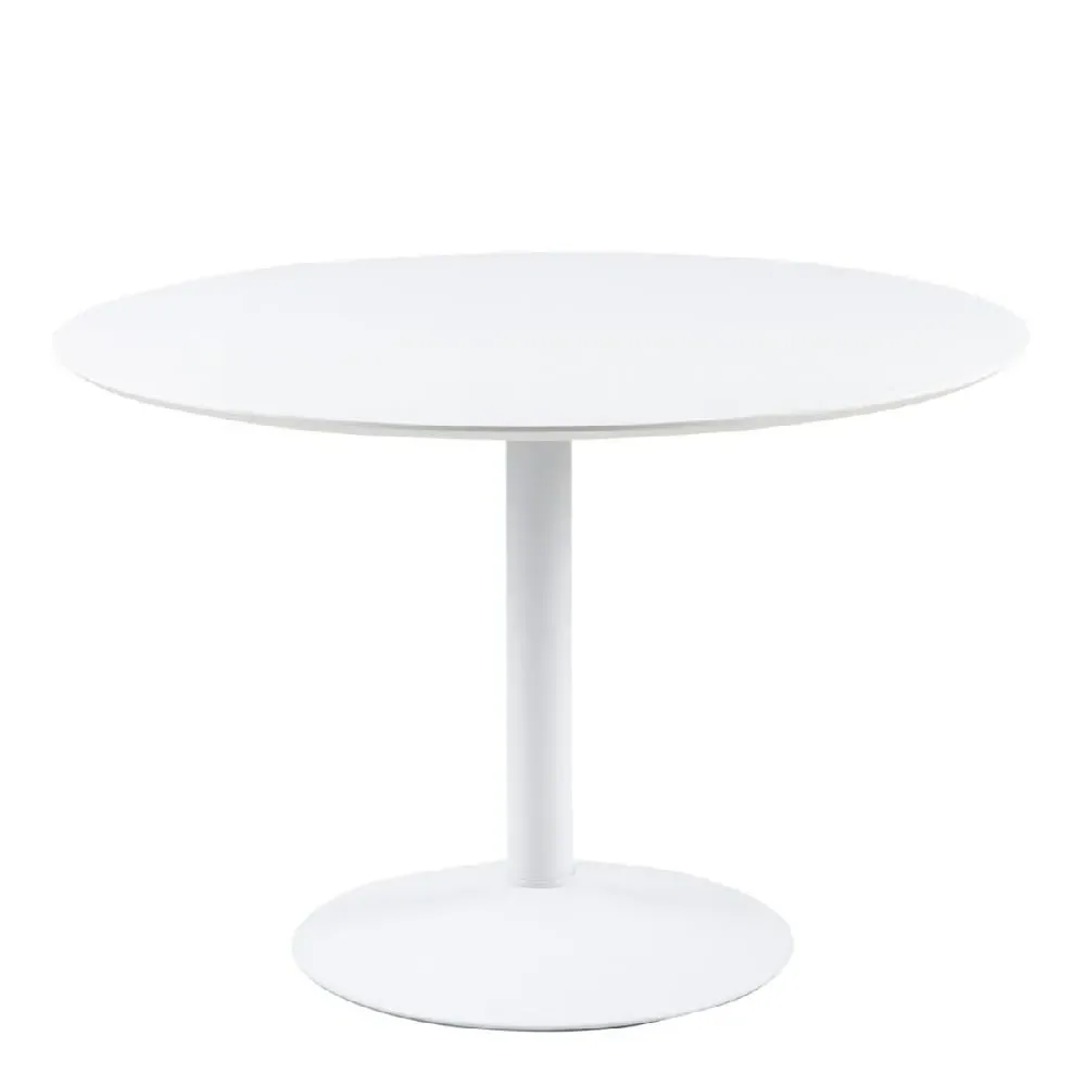 Ionia Round Dining Table - White, Wood