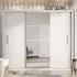 Ionia Wardrobe with 3 Sliding Doors - Matt White
