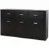 Ionia Wooden Sideboard with 3 Doors 3 Drawers - Black