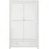 Iowa 2 Door Wardrobe with Drawer - White, MDF