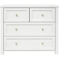 Iowa 4 Drawer Chest - White, MDF