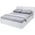 Iowa King Size Ottoman Bed with Storage - White