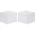 Iowa Set of 2 Bedside Cabinets - White, High Gloss