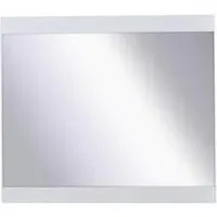 Iowa Wall Mirror - White, High Gloss Wood