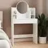 Iowa Wooden Dressing Table with Mirror - White