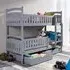 Ipswich Bunk Bed with Bonnell Mattress - Grey