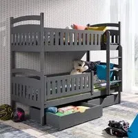 Ipswich Bunk Bed with Foam Mattress - Graphite