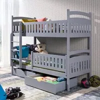 Ipswich Bunk Bed with Foam Mattress - Grey