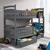 Ipswich Bunk Bed with Storage - Graphite