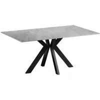 Iramix Dining Table - Grey Gloss, Ceramic alternate view