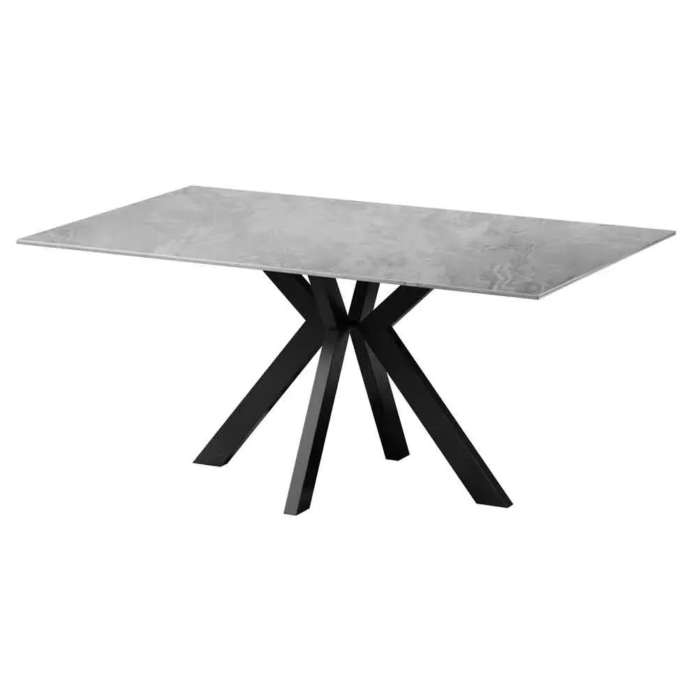 Iramix Dining Table - Grey Gloss, Ceramic product