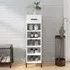 Iris Shoe Storage Cabinet with Drawer - White