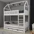 Irmo Bunk Bed with Trundle - White, Pine