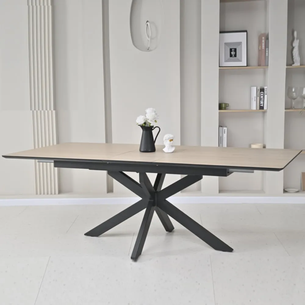 Irmo Small Extendable Dining Table - Dune Oak
