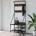 Ironton Clothes Rack with Shoe Storage - Brown Oak