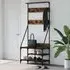 Ironton Clothes Rack with Shoe Storage - Smoked Oak