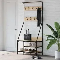 Ironton Clothes Rack with Shoe Storage - Sonoma Oak