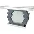 Irvine Glass Console Table with Crystals - Silver, Mirror