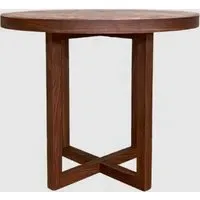 Irvine Round Dining Table - Walnut, MDF