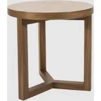 Irvine Round Lamp Table - Walnut, MDF