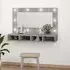 Irvine Wall Dressing Cabinet with LED - Grey, Engineered Wood
