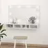 Irvine Wall Dressing Cabinet with LED - White, High Gloss
