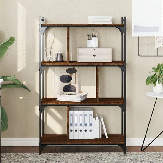 Irving 4-Tier Bookcase - Brown, Oak