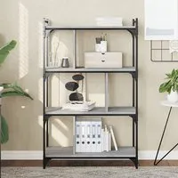 Irving 4-Tier Bookcase - Grey Sonoma Oak, Engineered Wood alternate view
