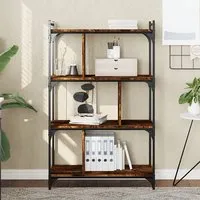 Irving 4-Tier Bookcase - Smoked Oak