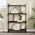 Irving 4-Tier Bookcase - Smoked Oak