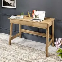 Irving Wooden Laptop Desk with Drawer - Riviera Oak