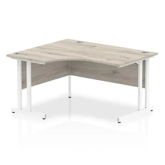 Isle 140cm Right Crescent Computer Desk - Grey Oak, MFC product