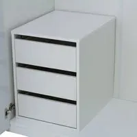 Italian 3-Drawer Chest - Matt White