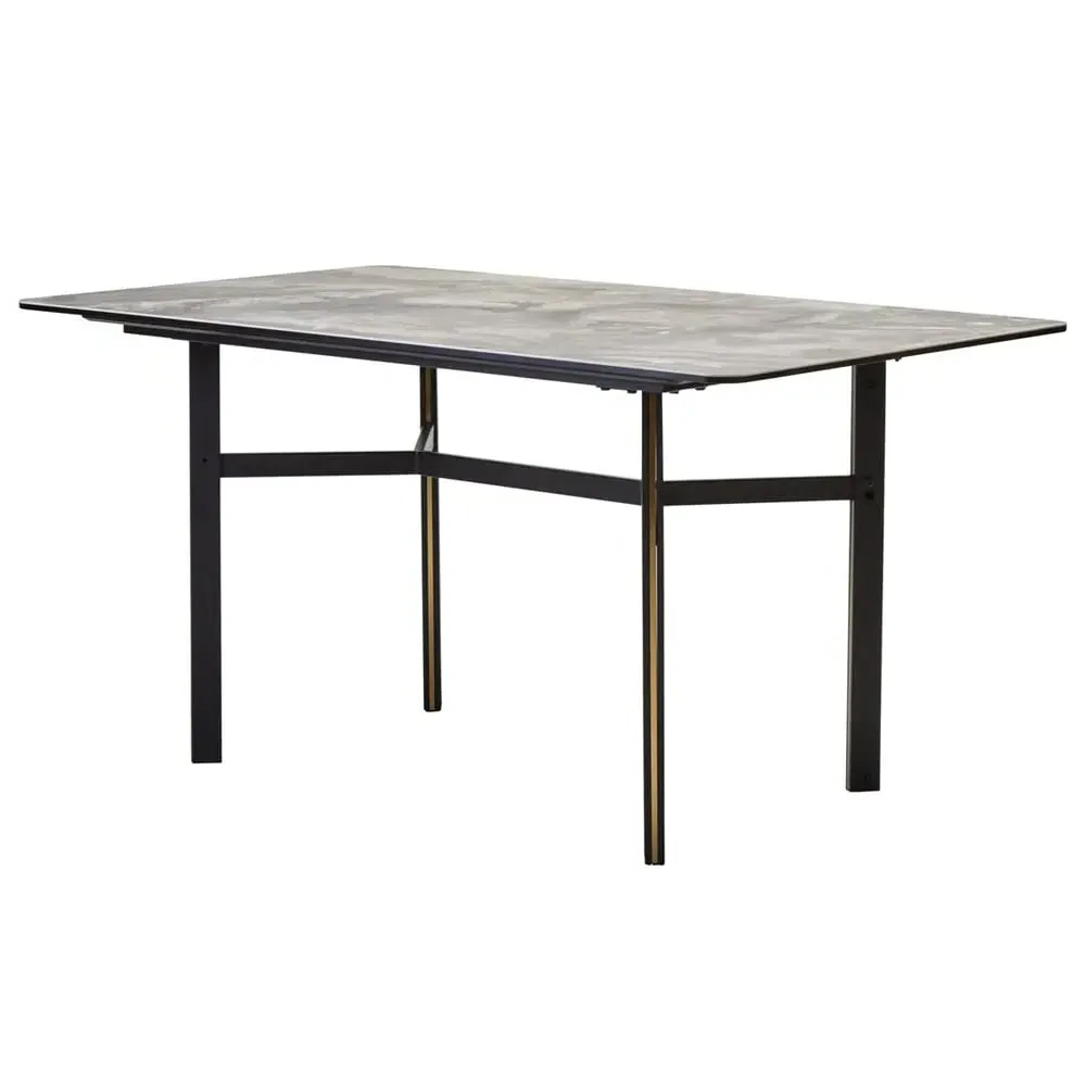 Ithaca Rectangular Dining Table - Grey, Ceramic