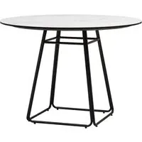 Ithaca Round Dining Table - Grey, Ceramic