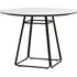 Ithaca Round Dining Table - Grey, Ceramic