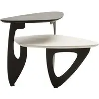 Ithaca Small Nesting Coffee Table - Grey, Ceramic