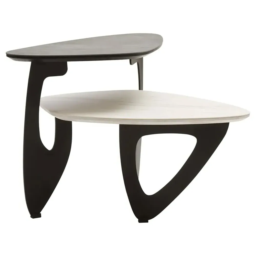 Ithaca Small Nesting Coffee Table - Grey, Ceramic image